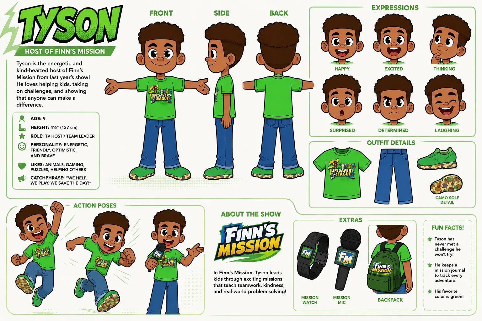 Tyson - Host of Finn's Mission